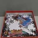 Galison Merry Market  1000 Piece Foil Joy Laforme Jigsaw Puzzle Featuring Merry and Festive Outdoor Market for The Holidays with Gold Foil Accents