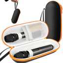 sarlar Case Compatible with JBL Wireless Two Microphone System, Up To 9 x 3 will fit. Handheld Dual Mic Travel Bag for Singing or Karaoke for Receivers, Adapters, AA Batteries, Case Only.