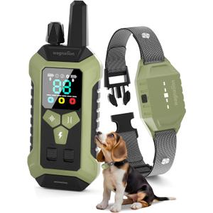 Dog Shock Collar with Remote Control, 4000FT Dog Training Collar with Beep(1-9) & Vibration(1-9) & Safe Static(1-99), IPX7 Waterproof & Rechargeable Shock Collar for Dogs All Breeds 10-120lbs