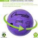 Champion Sports Extreme Series Soccer Ball Sizes 3, 4, 5, Soft Touch, All Weather, High Air Retention, Youth & Adult League Balls for Training, Games, Outdoor & Indoor Play