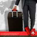 Sanwuta 8 Pcs Luggage Handle Wrap Tags Neoprene Suitcases Handle Wraps Silicone Luggage Identifiers Travel(Red)