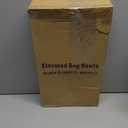 Jovrun Elevated Dog Bowls for Medium Large Size Dogs, Non-Slip Dog Feeder with 1*Stainless Steel Dishes & 1*Slow Feeder Bowl, 5 Heights Adjustable Raised Bowls to 3.15-8.66-9.84-11.02-12.2 (Black)