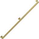 Gold Staircase Banister Hand Rails, Modern Stairs Handrails Railings with Wrought Iron Brackets and Metal Screws Safety Grab Bar for Indoors Outdoors (Size : 4 FT)