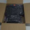 CAB55 2 Ball Bowling Bag with 4 Wheels, Double Bowling Ball Bag with Separate Shoe Compartment, (Up To US Men Size 16), and Multiple Multifunctional Accessory Pockets (Black)