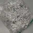 Lomotech Christmas Icicle Lights, 35Ft 54 Drops 300 Count Incandescent Connectable Waterproof Lights for Holiday Decorations (White Wire, Warm)