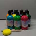 15 Colors Large Acrylic Paint Set (16.9 oz,500 ml), Bulk Acrylic Paint Non-Toxic Art Painting Supplies on Multi Surface Canvas Wood Craft Fabric Rock for Artist Beginner with Color Wheel