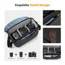 K&F CONCEPT Sling Camera Bag, Shoulder Bag with Rain Cover, Photography Camera Bag Compatible with DSLR/SLR Canon/Nikon/Sony, KF13.133 - Black