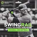 SWINGRAIL Baseball/Softball Hitting Trainer – Swing Trainer Aid for Batting & Hitting Practice – Baseball Training Equipment to Improve Bat Speed, Swing Mechanics, Contact & Timing – For Ages 9 and Up