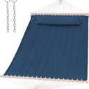 SUNCREAT Hammocks Replacement Hammock for Stand, 475 lbs Capacity, Two Person Backyard Hammock for Outside, Navy