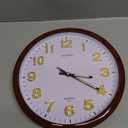 Glow in The Dark 3D Numerals Wall Clock12 Inch Retro Silent Non-Ticking Battery Operated Easy to Read Vintage Analog Clocks for Living Room Kitchen Office Bedroom Decor