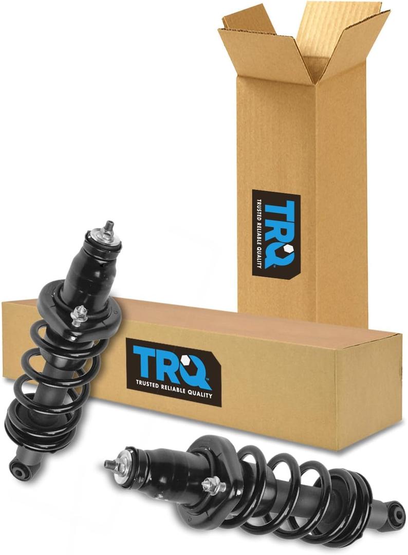 TRQ Rear Shock Strut & Spring LH & RH Set Pair for 01-05 Civic 03-05 Civic & Hybrid