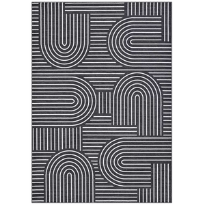 Washable Modern Large Living Room Rugs, Rainbow Print Soft Non Slip Bedroom Carpet, Low Pile Geometric Dining Room Rugs
