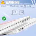 May Chen Compatible with MacBook Neo 13 inch Case 2026 Model A3404, Plastic Hard Shell,Keyboard Cover,Screen Protector,Dust Plug, for MacBook Neo 13" with A18 Pro Chip, Cherry Blossom