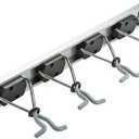 National Hardware N112-082 Sliding Grip Clamp Organizer, Holds 4 Handled Tools - Quantity 6