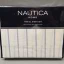 Nautica - Twin XL Cotton Percale Sheet Set with Matching Pillowcase