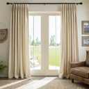 Black Curtain Rods for Windows 72 to 144 Inch 1" Diameter Heavy Duty Metal Adjustable Extra Long Blackout Traverse Window Treatment Rods with Decorative Finials Doorway Living Room Bedroom Kitchen