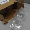 12 Pcs Ribbed Martini Glasses 10 oz Disposable Plastic Vintage Ribbed Coupe Glasses Unbreakable Dessert Parfait Glassware for Wedding Birthday Party Supplies (Clear)