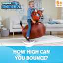 Waddle Hip Hoppers Bouncy Hopper Inflatable Hopping Animal Bouncer, Supports Up to 250 Pounds, Ages 5 and Up (Brown Bull)