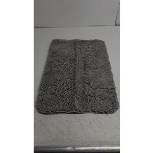 OLANLY Bathroom Rugs 30x20, Extra Soft Absorbent Chenille Bath Rugs, Rubber Backing Quick Dry, Machine Washable Bath Mats for Bathroom Floor, Tub and Shower, Home Decor Accessories, Grey
