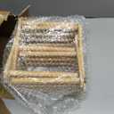 Lawei 2 Pack Bamboo Bottle Drying Rack, Retractable Bottle Cup Dish Drying Rack, Plastic Bag Dryer Rack and Portable Drainer Stand Holder for Water Bottles, Plate, Cup, Pot Lid, Cutting Board