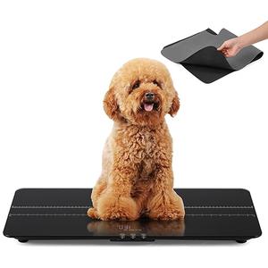 Bonvoisin Pet Scale 220lb x 0.02lb, Dog Scale for Medium Dogs with Rubber Mat 27.1” x 12.9”, Animal Scales for Weighing, Veterinary Scale with 3 Weight Units