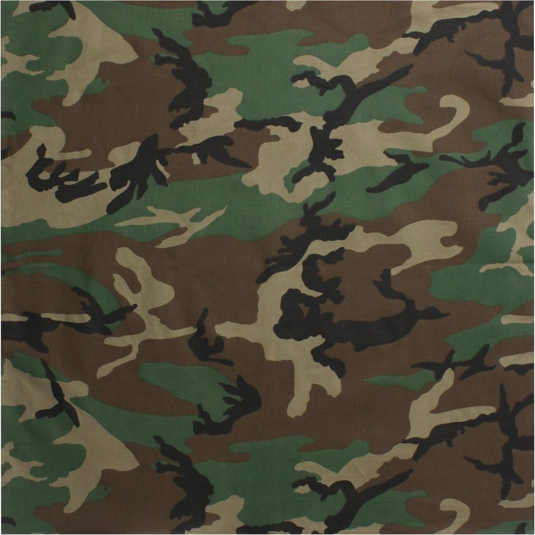 4141 Woodland Camo 22'' Bandana