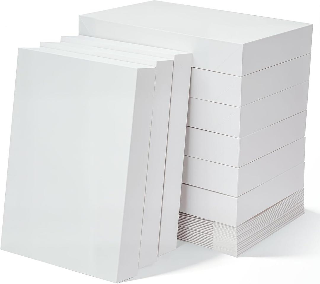 Korpai Gift Boxes 10 Pack 14.5x9.5x2 White Shirt Boxes Gift Boxes With Lids For Presents,Clothes Boxes For Gifts,Boxes For Party,Valentine's Day, Weddings,Holiday