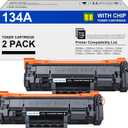 134A Black Toner Cartridge Replacement for HP 134A 134X W1340A W1340X Black Toner Cartridge Use with HP LaserJet 209dw MFP M234dw M234sdw M234sdn Printer Toner(2 Pack 134A with chip)