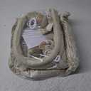 ANGELBLISS 5 in 1 Baby Play Gym Mat, Reversible Tummy Time Mat with 5 Sensory Toys for Stage-Based Developmental, Thick & Large Baby Activity Center from Newborn to Toddler (Khaki)