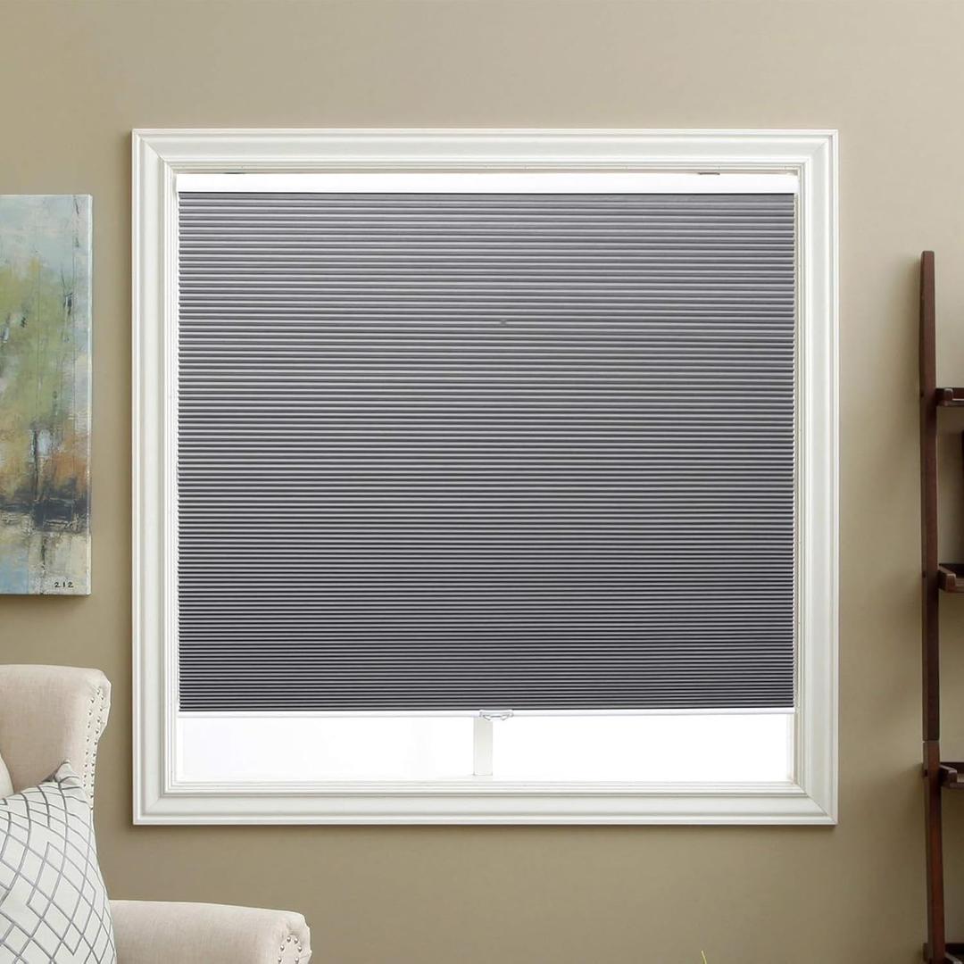 Blackout Cellular Shades Cordless Blinds Window Shades for Home, 34.5W x 46H, Cool Silver(Blackout) Blackout Cellular Shades Cordless Blinds Window Shades for Home, 34.5W x 46H, Cool Silver(Blackout)