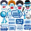 36pc Mamma Mia Bachelorette Party Decorations Photo Booth Props, Disco Bachelorette Mama Mia Party Decorations Photo Booth Props