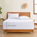 Horbaunal Extra Deep Pocket Queen Fitted Sheet Only - Fits Up to 24 Inch Mattress - Luxury 1800 Thread Count - Microfiber White Fitted Bed Sheet Queen Size