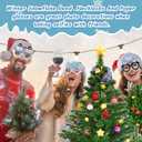 48pcs Winter Party Favor Snowflake Winter Wonderland Party Decorations Snowman Bear Penguin Paper Eyeglasses Bead Necklaces Supplies Photo Booth Props for Holiday Shower Birthday