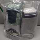 Automatic Cat Feeder and Water Dispenser with Stainless Steel Bowl Dog Gravity Food Feeder and Waterer for Small Medium Pets Puppy Kitten 1 Gallon x 2 (Charcoal gray3.8L*2)