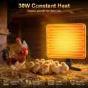 Brooder Plate for Chicks, 50158 Chick Heat Plate with Smart Thermostat, UL Certified Radiant Heating Panel Brooder Heater, 180 Adjustable Angle & Hanging Design for Poultry Brooding & Chicken Coop