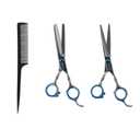 Professional Hair Cutting Scissors Barber Shears Set Hair Thinning Kit with Black Storage Case