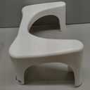 Squatty Potty Simple Curve Bathroom Toilet Stool 7" White