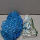 Luxury Princess Dress Costumes with Shining Long Cape Girls Birthday Party (2-3 Years, Blue-1)