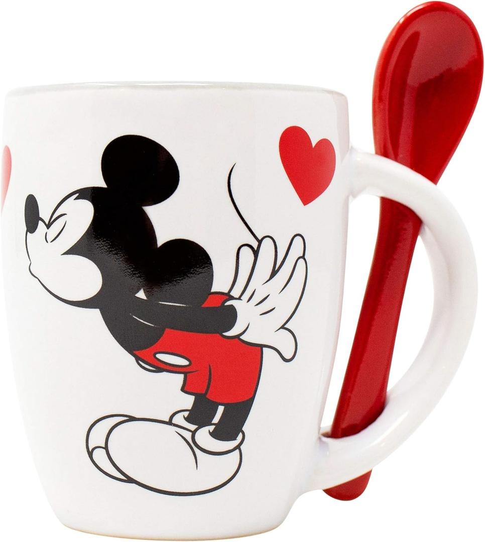 Disney Mickey and Minnie Kissing 4 Ounce Espresso Mug