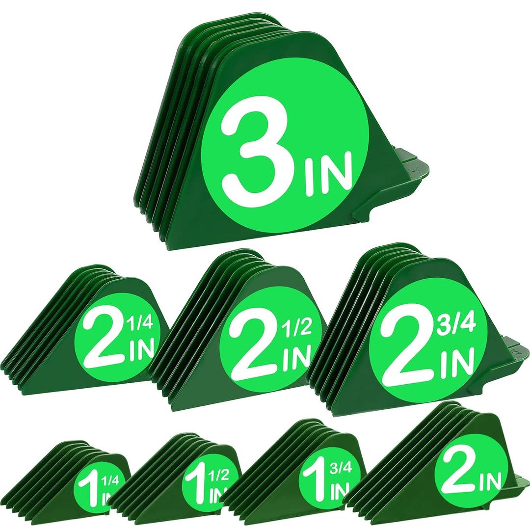 3 Inch Hair Clipper Combs Guides, Hair Clipper Guards 1 & 1/4" 1 & 1/2" 2", Mega NO.16 NO.12 NO.10 fits for most Wahl Clippers (Green, 8pcs Mega Set)