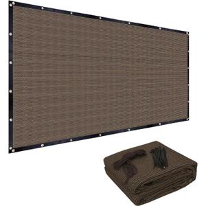 FAIR WIND 90% Sun Shade Cloth with Improved Grommets 10' x 12' Outdoor Sun Screen Fabric Cover for Patio Garden Pergola Canopy - Mocha