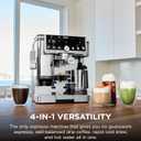 Ninja Luxe Caf Pro Series, Espresso Machine, Drip Coffee, Cold Brew, Hot Water, Integrated Tamper, Built-in Grinder, Hands-Free Frother for Cappuccinos, Lattes, Americanos, Dairy or Non-Dairy, ES701