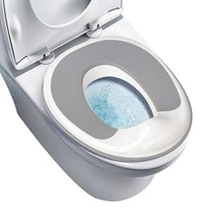 Potty Insert Compatible with Baby Bjorn,Comfortable and Safe Toilet Trainer Seat for Effortless Toddler Potty-Training,White/Gray