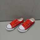 The Fashion Supply Toddler Canvas Shoes for Girls & Boys - Breathable & Comfortable Boys & Girls Canvas Shoes for Toddlers (Red), Size: 8
