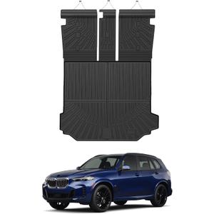 Mixsuper Cargo Liner with Backrest Mats for B M W X5 2019-2026 PHEV 5 Seats