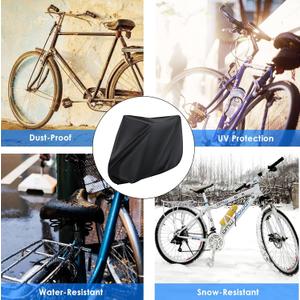 Bike Cover, Outdoor Waterproof Bicycle Cover, Rain Sun UV Dust Wind Snow Proof Bike Storage for Mountain Bike  102*51cm