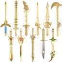 Moodaily 24-Piece Ancient Sword Shape Gel Ink Pens Set - Fun Novelty Pens in Black Ink Cool Sword Plastic Gel Ink Cool Pens for Christmas Birthday Party Presents and Office Writing Supplies