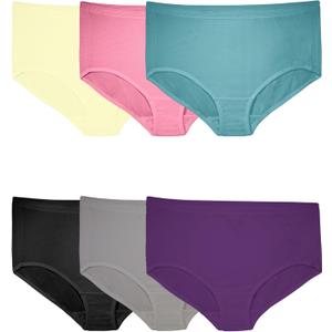 Fruit of the Loom Women's Plus Size Underwear Briefs, Fit for Me, Designed to Fit Your Curves 5X