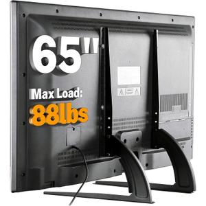 TAVR Universal Table Top TV Stand Base TV Legs for Most 22 32 37 40 42 47 50 55 65 LCD LED Plasma Flat Screen TVs, Height Adjustable Leg TV Replacement Stand, Holds up to 88 lbs, Max VESA 800x500 mm