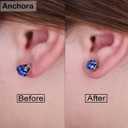 Original Magic Earring Backs for Droopy Ears | Earrings Lifters for Heavy Earring | Earlobe Secure Clear Miracle | Fits Standard 20G / 0.8mm Posts ONLY (2 Silver 1 Gold)